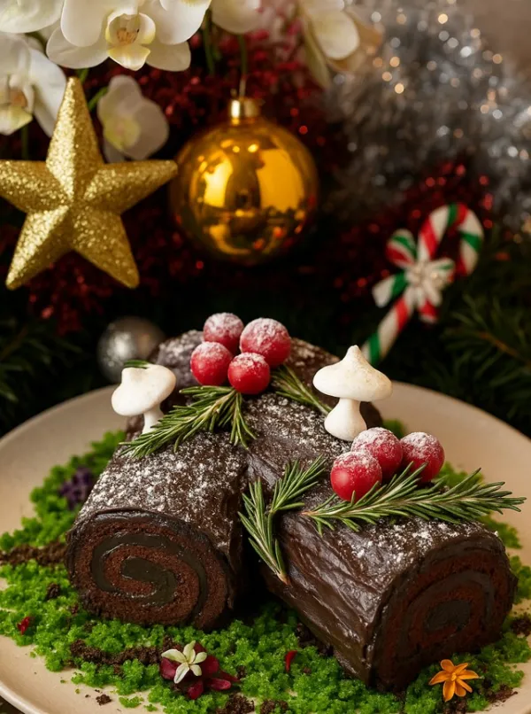 gifts-of-the-season-yule-log-cake
